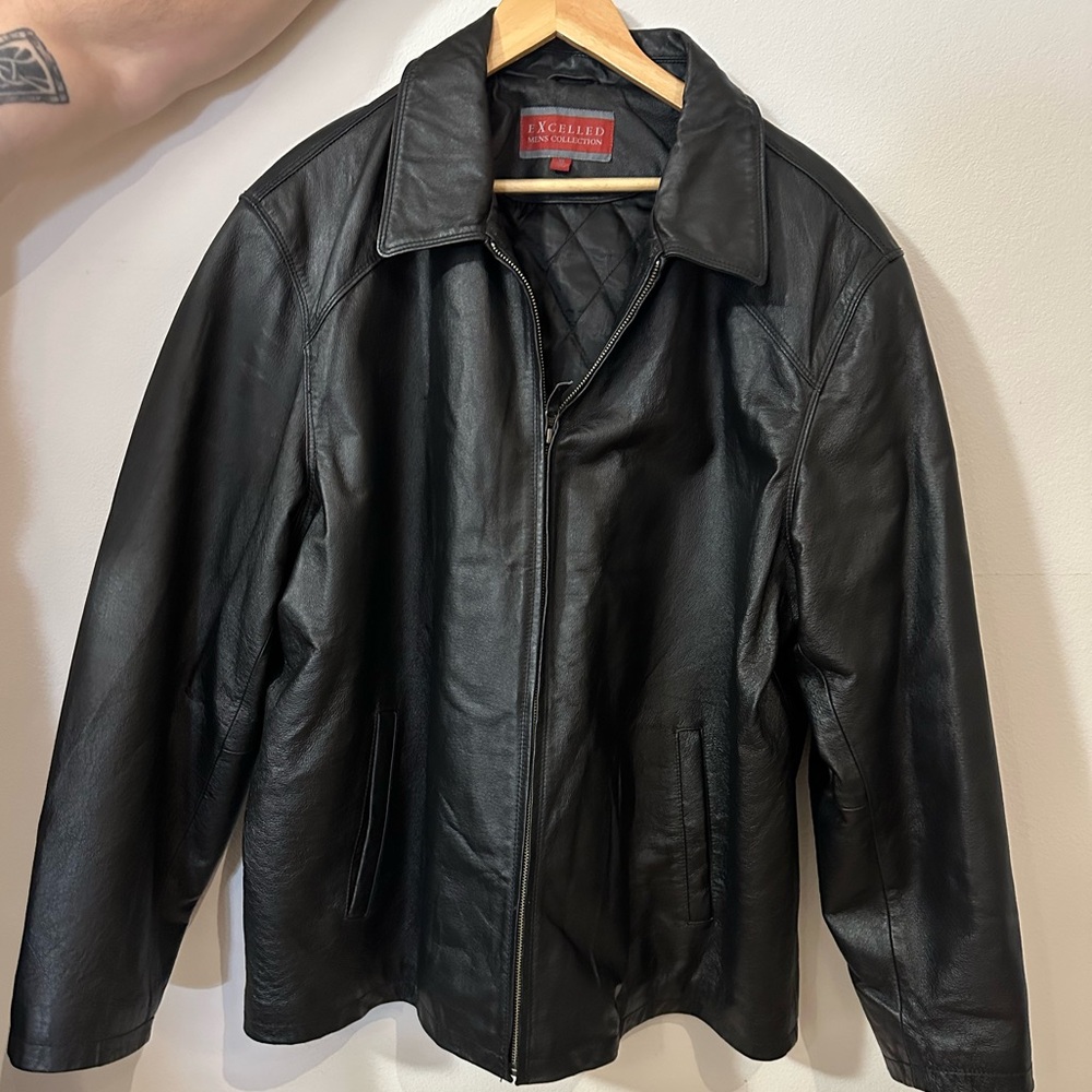Men's Black Leather Jacket